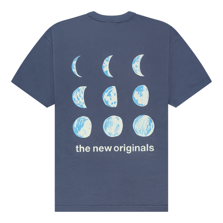 9 Moon Phases Tee - Ombre Blue