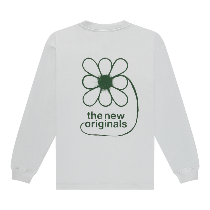 Flower Longsleeve Tee - White