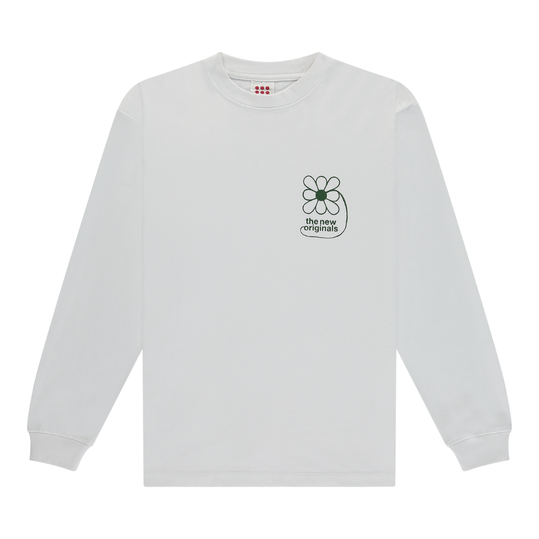 Flower Longsleeve Tee - White