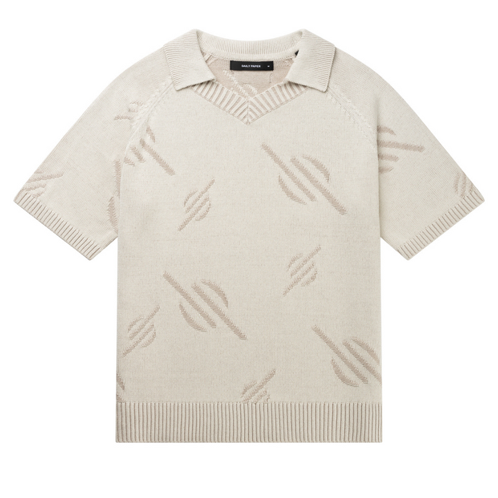 Monogram Polo Knit - Gardenia