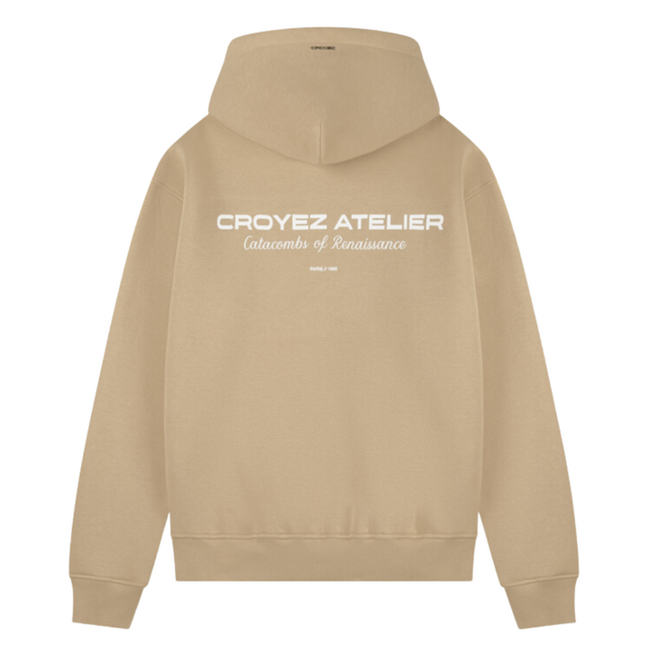 Atelier Hoodie - Beige/White