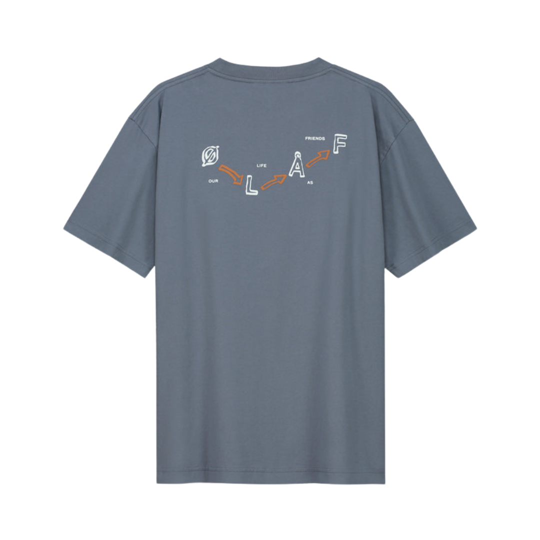 Arrows Tee - Dusty Blue