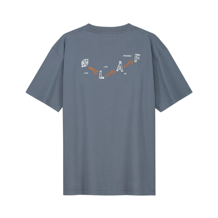 Arrows Tee - Dusty Blue