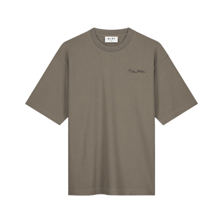 Wavy Drift Embro Tee - Cedar Brown