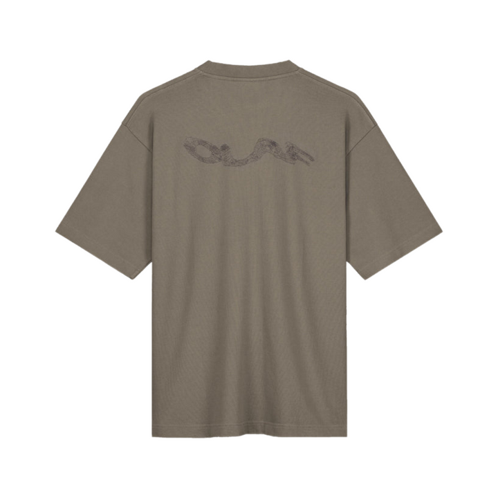 Wavy Drift Embro Tee - Cedar Brown