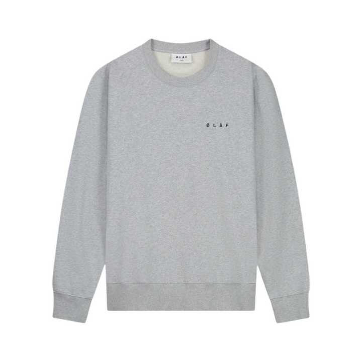 Scribble Face Crewneck - Heather Grey