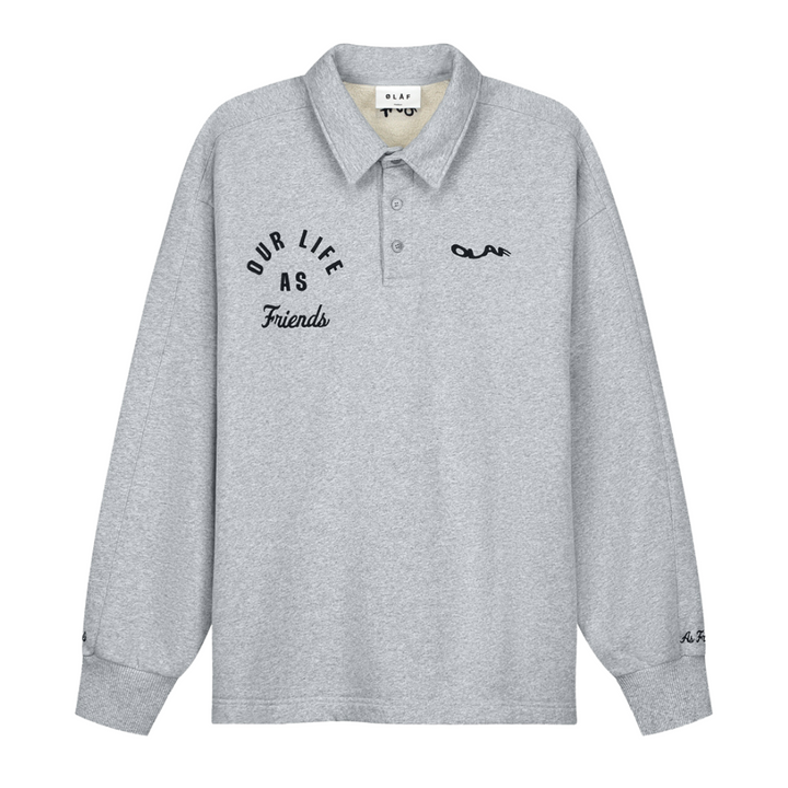 Varsity Polo Sweat - Grey