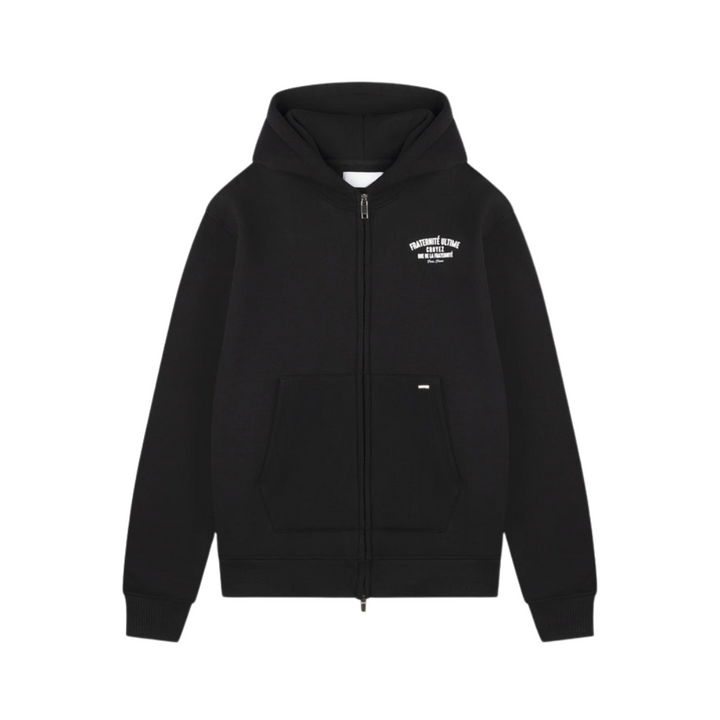 Fraternité Ultime Zip Hoodie - Black