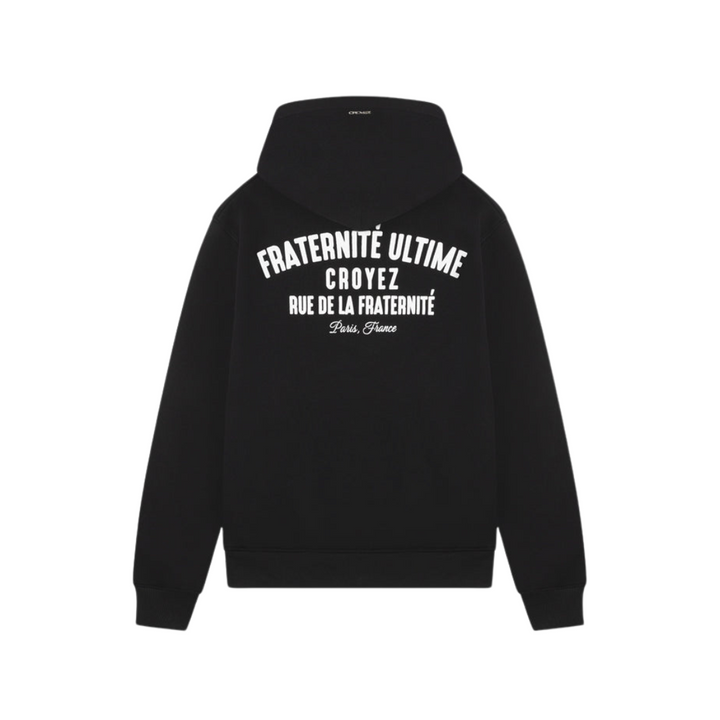 Fraternité Ultime Zip Hoodie - Black