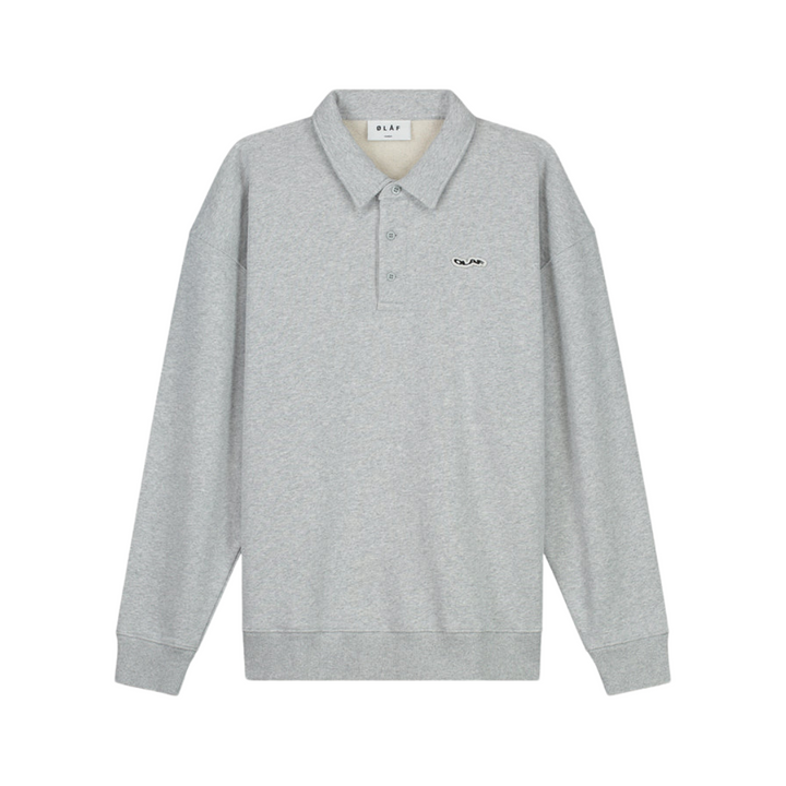 Oversized Polo - Heather Grey