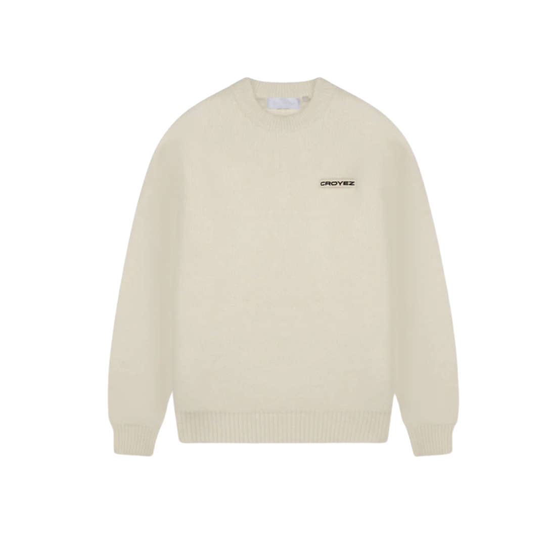 Croyez Etiquette Knit Sweater - Off White