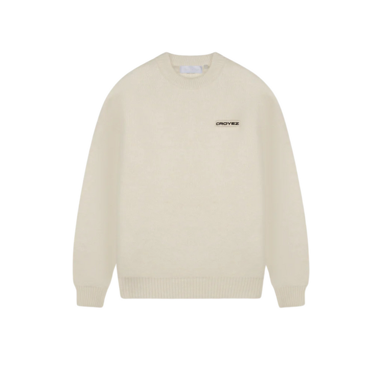 Croyez Etiquette Knit Sweater - Off White