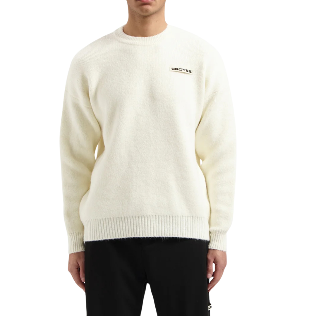 Croyez Etiquette Knit Sweater - Off White